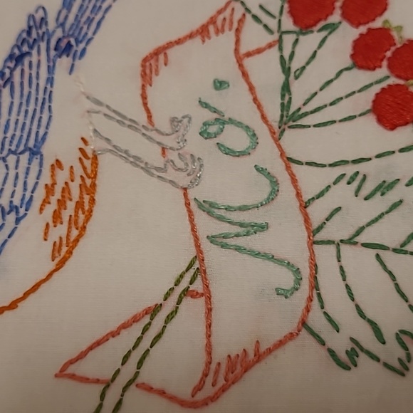 Vintage Hand Stitched Missouri State Bird & Flower - Picture 4 of 16